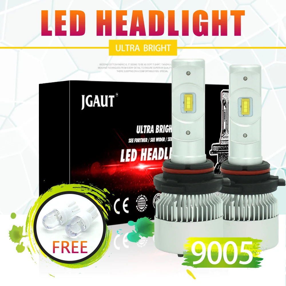 

LOAUT R3 Mini 9005 9006 HB3 HB4 LED Headlight Kit 6500K White Fog High Low Beam Turbo Driving Car Bulbs Lamps Light Conversion