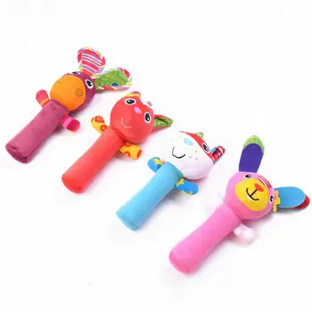 

Cute Baby Handbell Rattle Toy Stuffed Animal for Kid Infant Boys Girls Toddler Bite Comfort Doll Animal Toy AN88