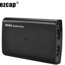 HDMI Карта видеозахвата USB 3,0 Mic, HD 1080P 60fps игровой видеомагнитофон для PS3 PS4 Xbox tv BOX Twitch OBS Youtube Live Streaming