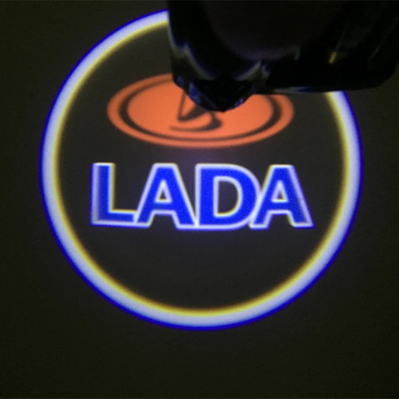 2 шт. светодиодный светильник с логотипом для Lada Granta Kalina Largus Priora Niva Samara Vaz Signet 4x4 Xray