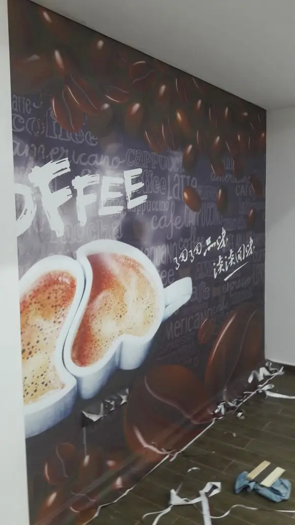 Beibehang высокого уровня обои HD ручная роспись кофе украшения живопись фон стены papel де parede 3d обои скачать