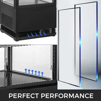 

98L CONCISE CONTROL Commercial Beverage LED Lighted Display Refrigerator Merchandiser 3.46cu. ft.
