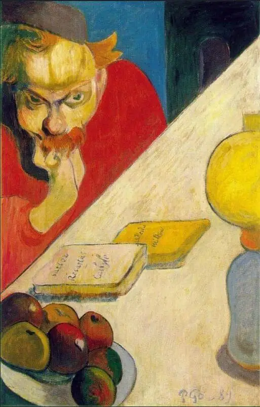 

High quality Oil painting Canvas Reproductions Portrait of Meyer de Haan by Lamplight (1889) by Paul Gauguin hand painted