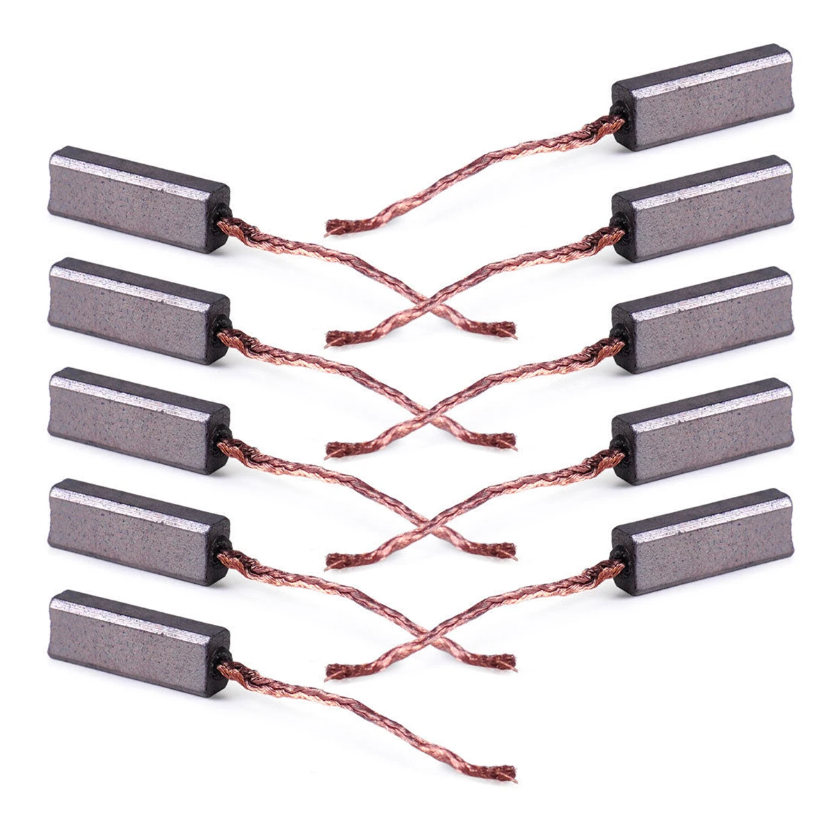 10pcs x 4.5*6.5*20mm Carbon Brushes Wire Generator Generic Electric Motor Brush