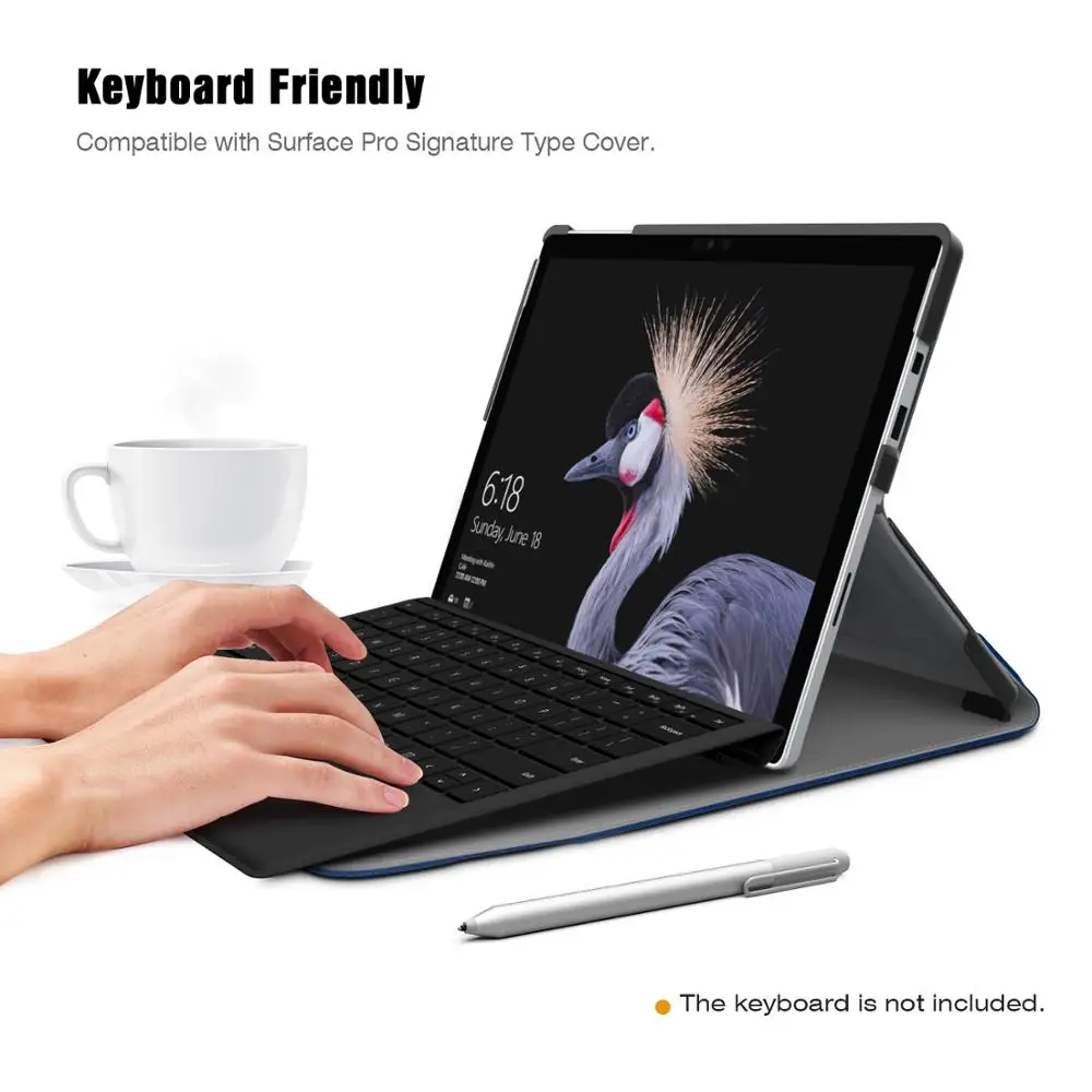 Чехол для Microsoft Surface Pro 7/Pro 6 Сверхлегкий портфель деловой чехол с держателем ручки