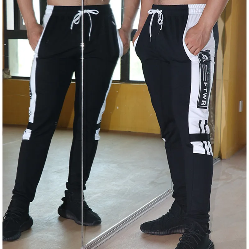 Men Running Pants Long Jogs Football Soccer Training Pant Sports Tennis