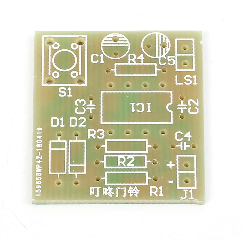 2 комплекта DIY Kit электронный дверной звонок посылка NE555 Точная электронная производственная трансформаторная звуковая схема обрабатывающая плата