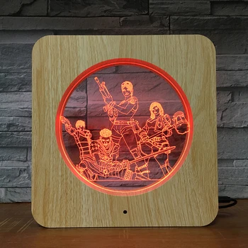 

Default Team Game 3D LED Table Lamp ABS Plastic Night Light DIY Customized Lamp Kids Colors Gift Home Decor DropShipping 2611