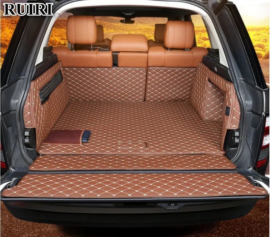 

Good quality! Special car trunk mats for Land Rover Range Rover L405 2019-2013 waterproof boot carpets cargo liner,Free shipping