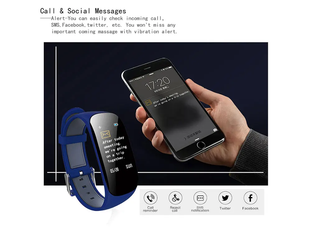 6-130373-smart bracelet fitness band-