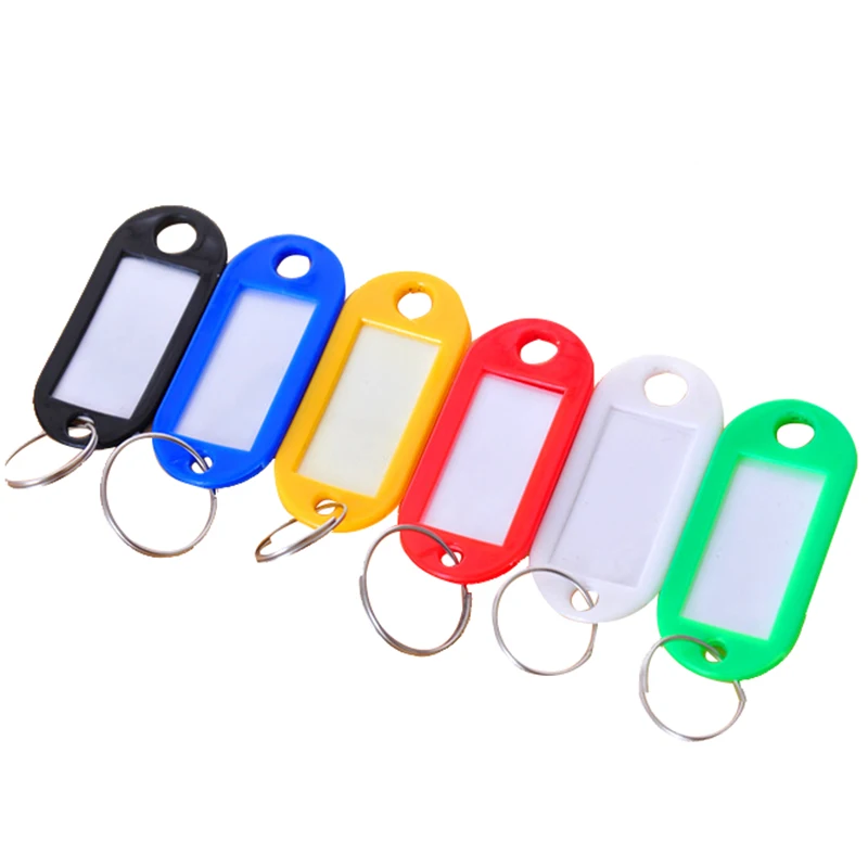 

Keychain / Luggage Tag with Label Window, Kit of 6