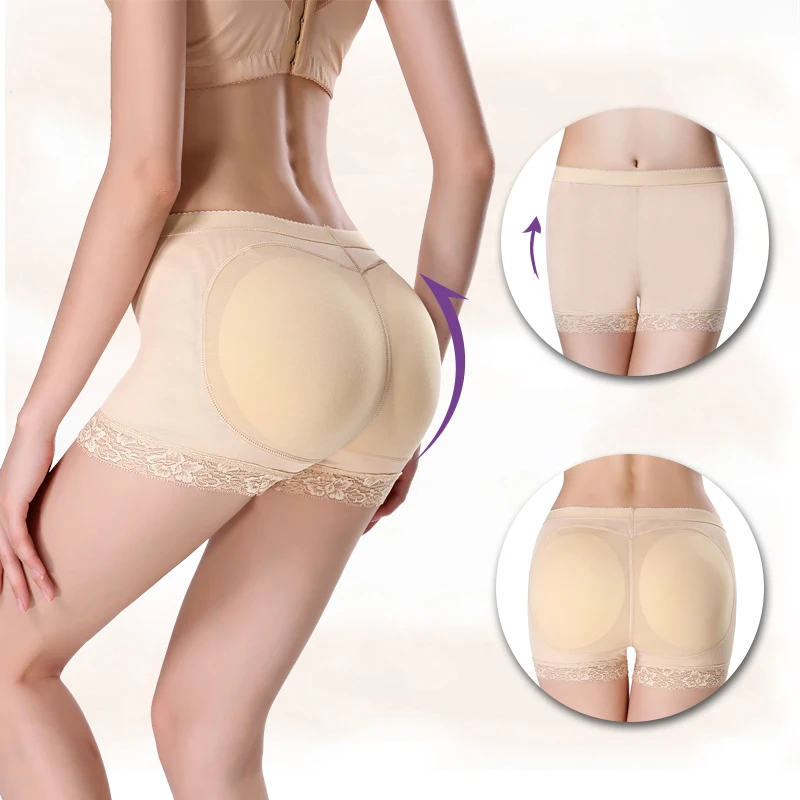 Fake Ass Women Butt and Hip Enhancer Booty Padded Butt Lifter Underwear Tummy Body Shapers Control Panties Boyshorts Shapewear