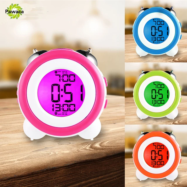 Digitale Led Wekker Temperatuur Display Snooze Wekkers Gekleurde ... Digitale Led Wekker Temperatuur Display Snooze Wekkers Gekleurde ...