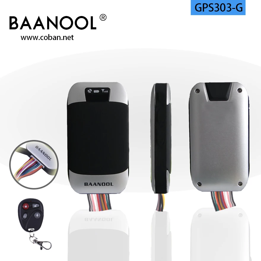 10PCS Baanool Car GPS tracker 303G with Remote controller Siren and