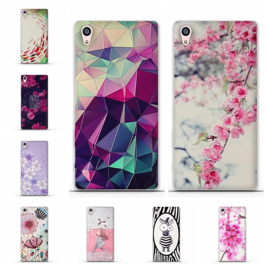

Soft TPU Case For Sony Xperia Z5 Premium Case 3D Relief Paint Silicone Case for Sony Xperia Z5 Plus Z5+ Phone Cover Funda Coque