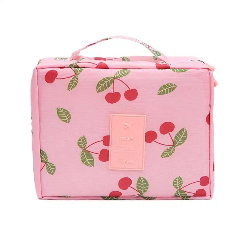 

LHLYSGS Brand Women Travel Waterproof Large Cosmetic Bag Case Beauty Pouch Necessaries Wash Toiletry Organizer makeup Bag