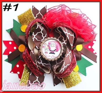 

free shipping 32pcs 6'' large Over the Top Loopy Boutique Bow cartoon hair bows clips