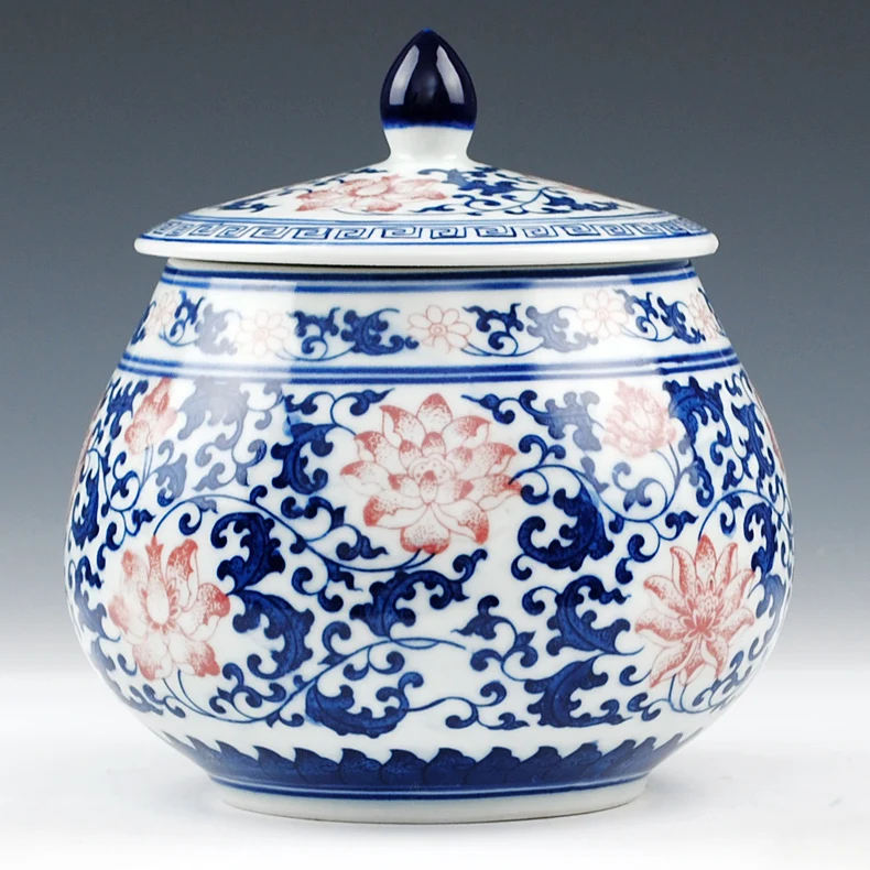 Jingdezhen Ceramic Antique Porcelain Temple Jars Ginger Porcelain Ginger Jar Lid Aeproduct