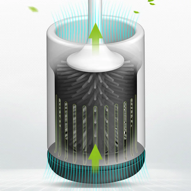 Щетка для унитаза с держателем Мягкая силиконовая щетка с быстросохнущим держателем набор SKD88