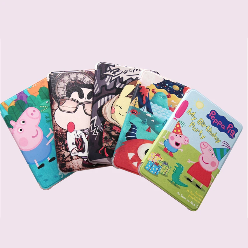 

For Samsung Galaxy Tab A 8.0 T350 T355 SM-T350 SM-T355 Case Colorful Print Slim Smart Flip Stand cover Tablet Skin Funda + Pen