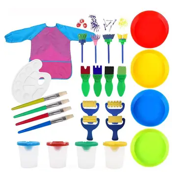 

Children Creative Brush Multifunctional Painting Tool Kindergarten Art Textbook Suits
