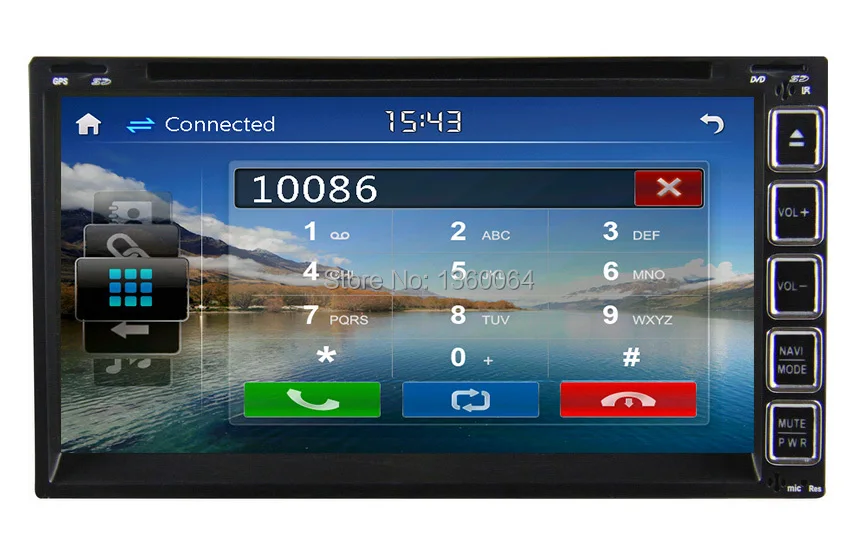 Sale Universal 2 Din 6.95 inch Car DVD player gps car radio video player car head unit with Bluetooth,Ipod, ATV,3G usb host 3