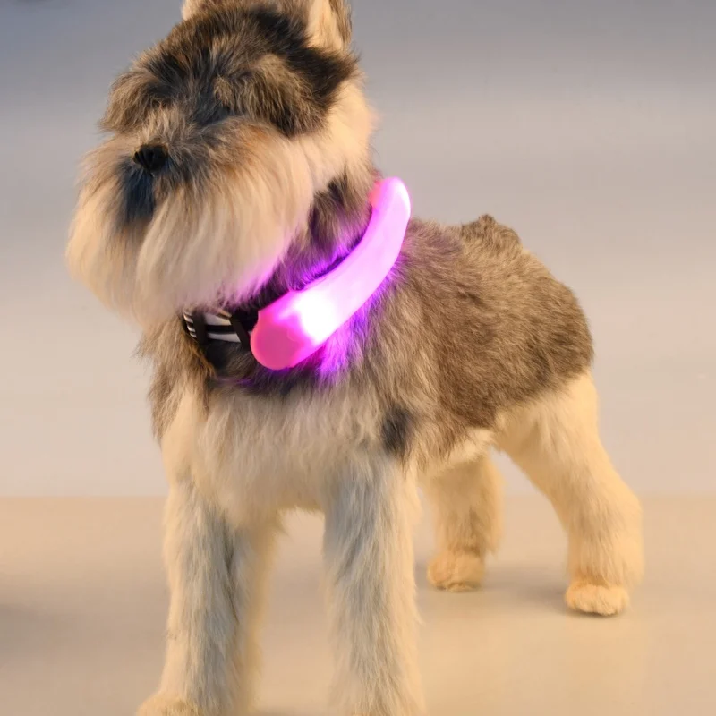 Светодиод для домашних собак светильник светящийся бандажный ошейник аксессуары силиконовые ремни безопасности предупреждающие огни домашнее животное Ночная ходьба безопасные принадлежности