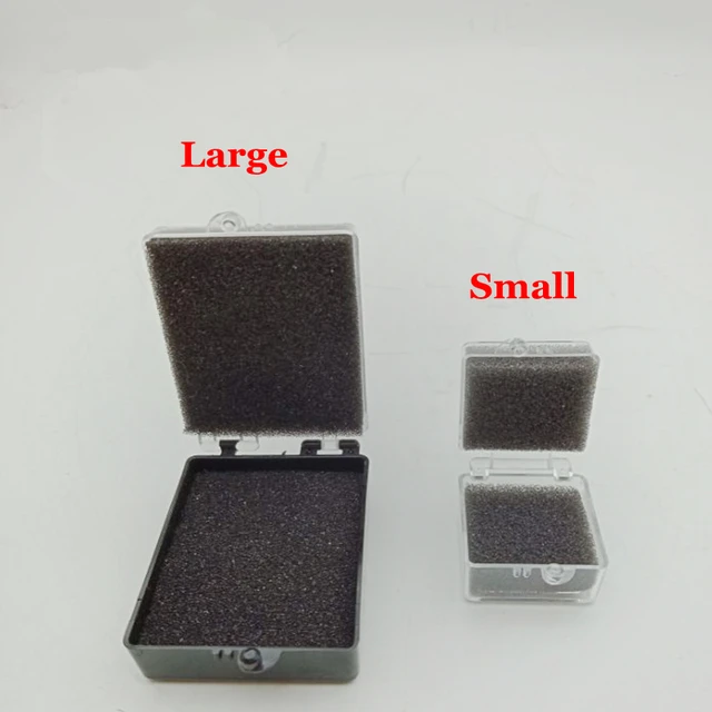 40pcs Black Dental Lab Packaging Box Plastic Box with Foam Inserts For Single Crowns And Bridge