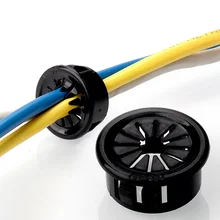 10 шт. пластиковая пряжка стол проволока отверстие крышка Пылезащитная заглушка компьютерная Втулка 35 мм настольный кабель выход порт уплотнительные кольца проволочная стойка Органайзер