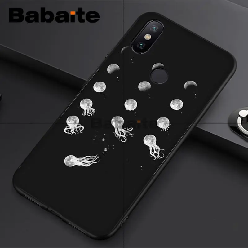Black With White Moon Stars Space Astronaut