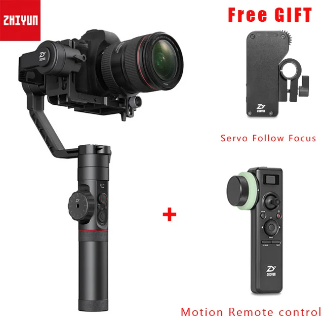 ZHIYUN Crane 2 3-Axis Камера стабилизатор для беззеркальная камера DSLR Canon 5D2/3/4 с сервоприводом для непрерывного изменения фокусировки камеры VS DJI Ronin S A2000 - Цвет: W remote n servo