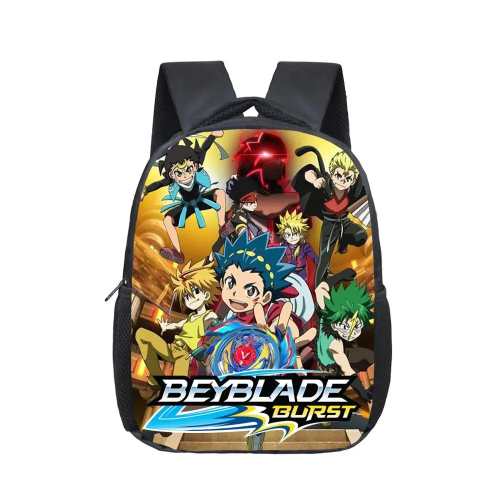 

12 inch Anime Beyblade Burst Backpacks For Children Student Book Backpack Daily Backpack Cartoon Mochila School Gifts