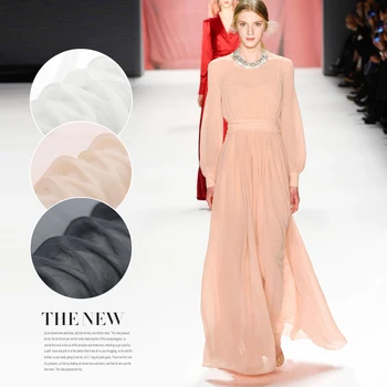 

Silk chiffon fabric folds gentle micro technology silk fabric wholesale high quality silk cloth