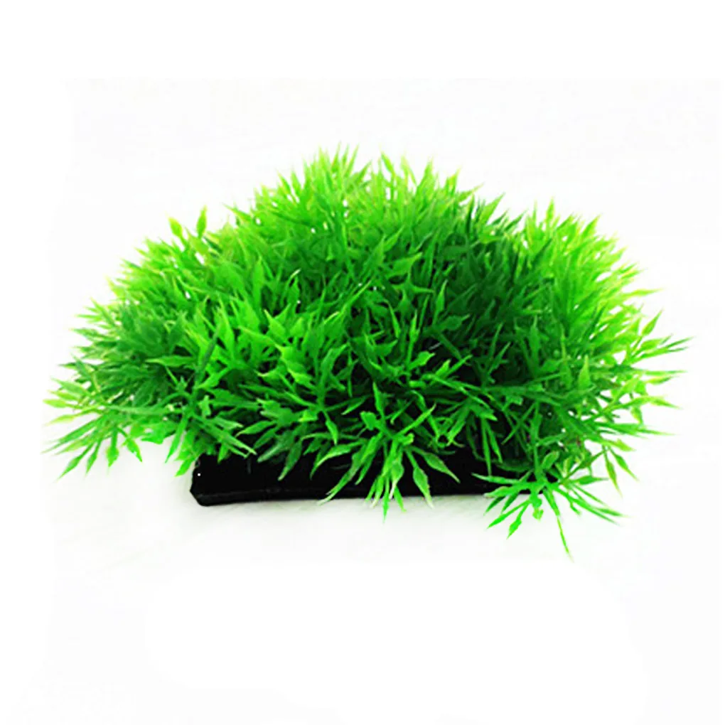 

Artificial Grass Plastic Water Plants Underwater Fish Tank Ornament Red 3 Color