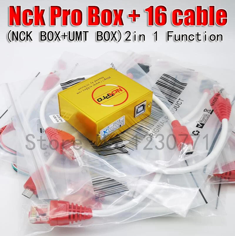 Оригинальная NCK PRO коробка NCK Pro 2 коробка(поддержка NCK+ UMT 2 в 1) новое обновление для huawei+ 16 кабелей