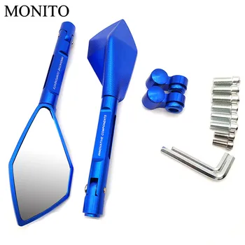 

Full CNC Aluminum Motorcycle Mirrors Moto Rearview Blind Spot Side Mirror For YAMAHA YZ 125 250 450 250F 450F 250X 250FX 450FX