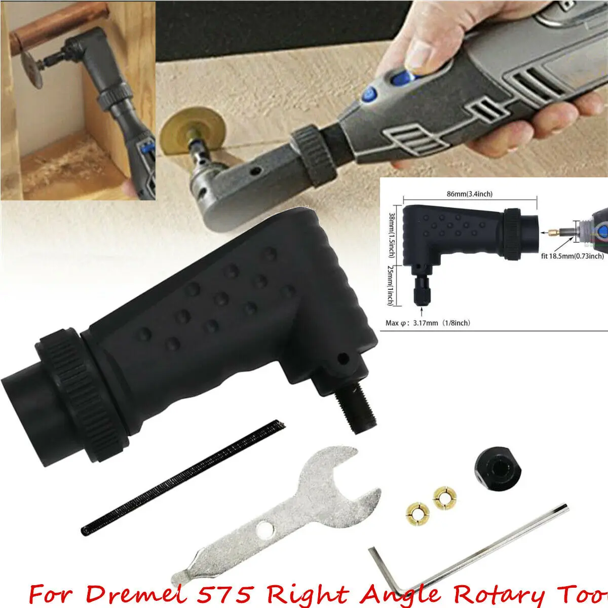 

575 for Original Dremel 4000 3000 275 Grinder Right Angle Converter Rotary Tool