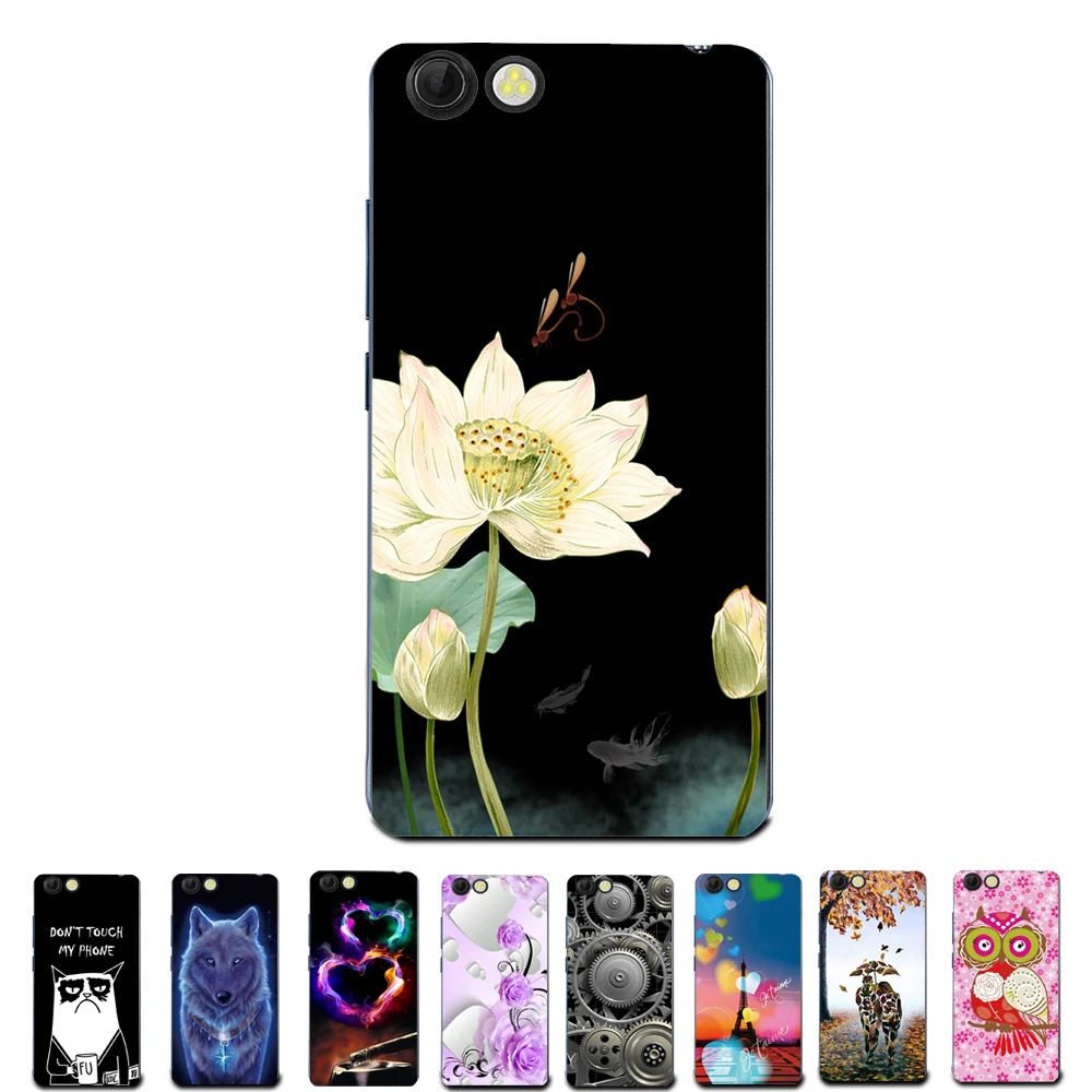 

Courtlike Lotus Flower Case for Prestigio Muze D3 PSP3530 DUO Flora Cover Bag Floral Cases Housing Shell