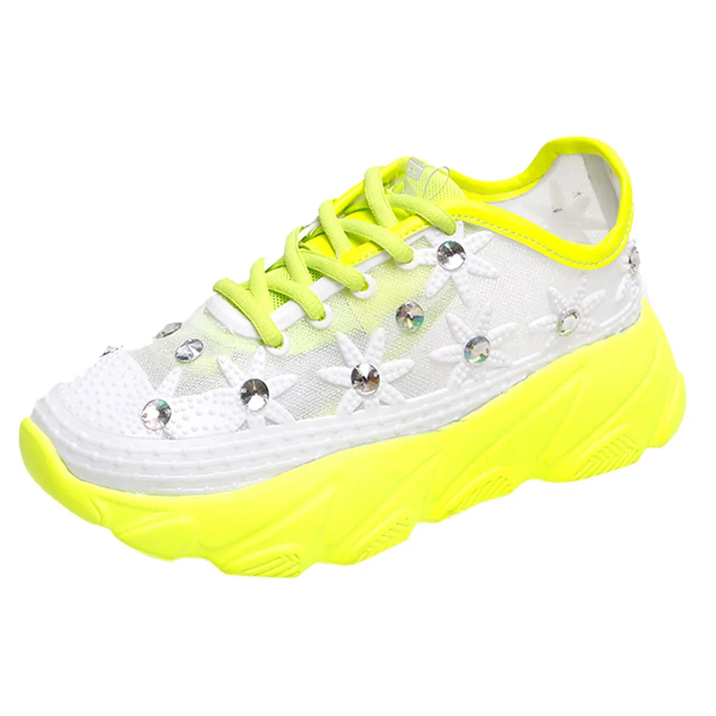 

Women's Summer Sneakers Outdoor Mesh Sports Shoes Lace-Up Runing Breathable Shoe Light Comfortable Sport Running Shoes