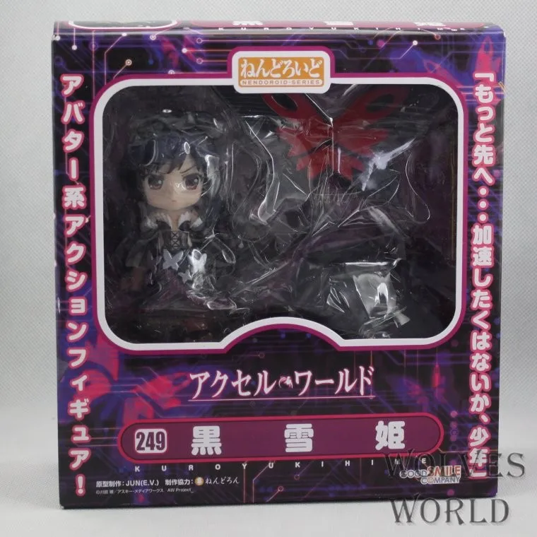 Симпатичные Nendoroid#249 Accel World Kuroyukihime ПВХ фигурка Коллекция Модель игрушки