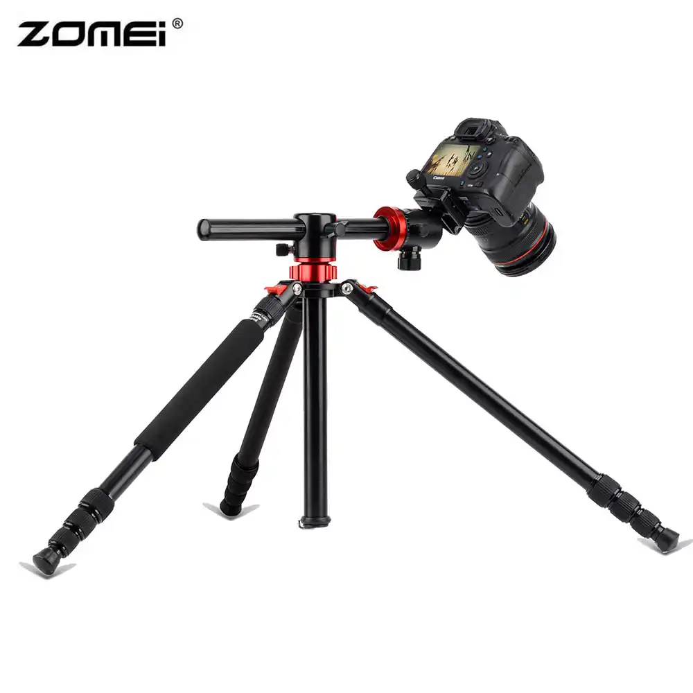 ZOMEi 75 Tripod,Camera Tripod for DSLR,Ball Head Tripod Professional Tripods 4 Section Horizontal Tripod with 360 Degree Ball Head Plate for Canon DSLR DV Scope Camcorder and Projector