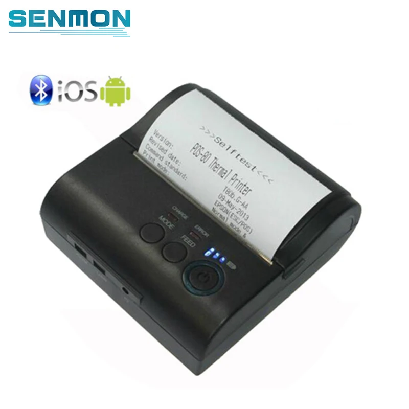Портативный термопринтер для чеков с поддержкой Android и Bluetooth 80 мм|printer android|android