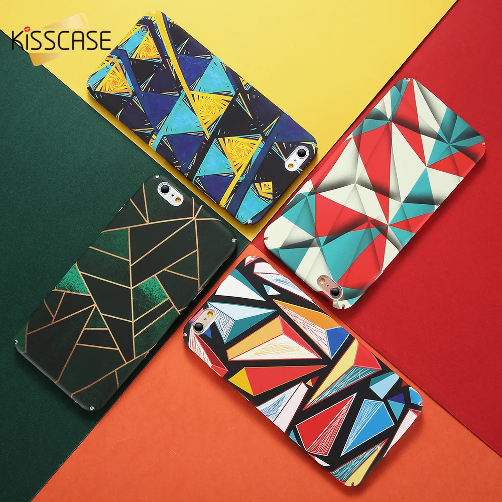KISSCASE Luxus Abstrakte Fall Für iPhone X XS Max XR Fall Abdeckung Für iPhone 5 5 s SE Harte PC te