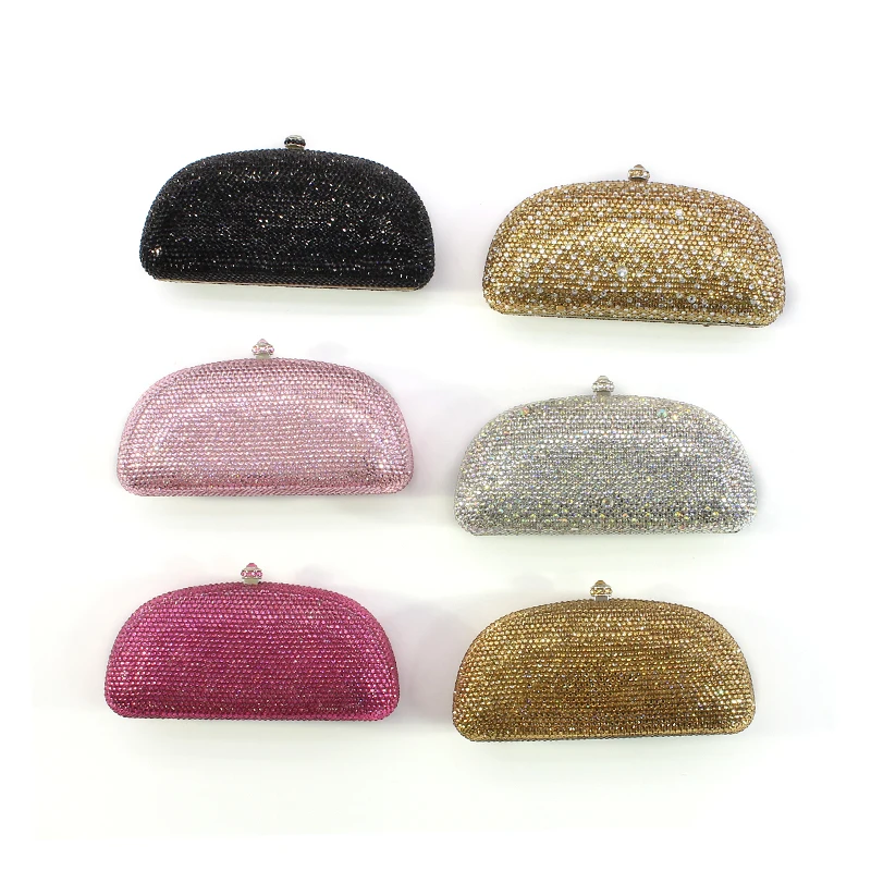 

Solid color evening party bags women hot selling wedding match dress clutch bag chain bag(FC-1011)
