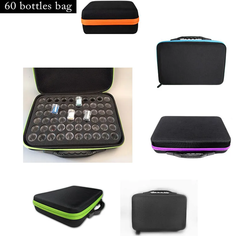 60 Bottles Diamond Painting Accessories Box Embroidery Tool Storage Case Holder