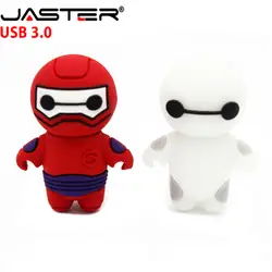 JASTER доставка мультфильм BAYMAX характер usb флэш-накопитель большой HEOR 6 Флешка 16 ГБ 32 ГБ память полной емкости Флешка usb creativo