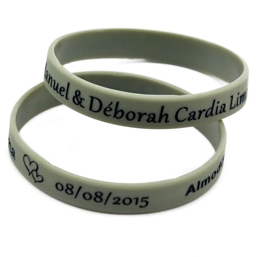 OneBandaHouse Personalized Design Silicone Bracelet Wristband for