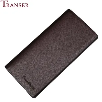 

Transer Fashion Man Wallet Leather Concise Money Bag Huge Capacity Purse Card Holder Long section drop shipping A30 30