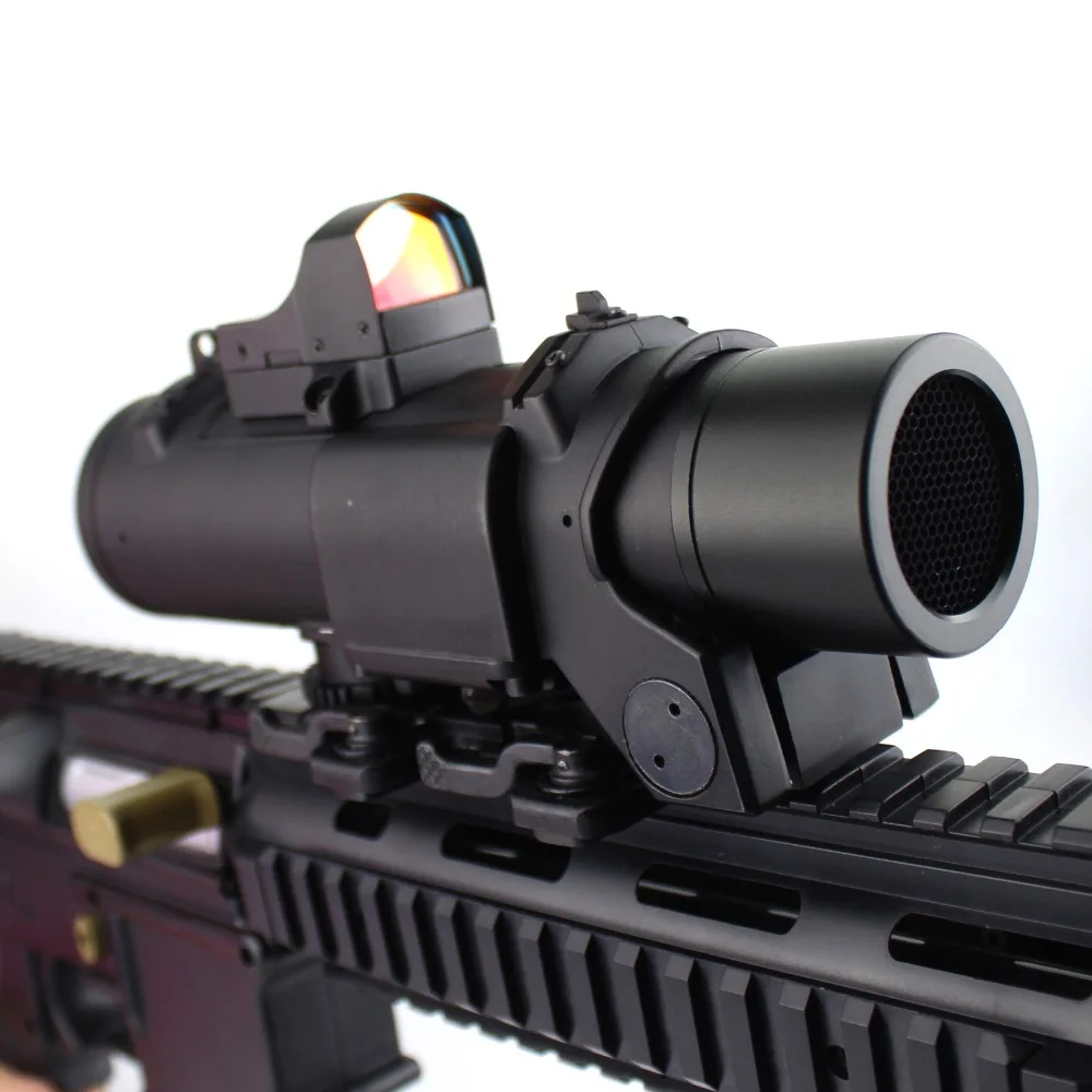Tactical 1- 4x Fixed Dual Purpose Rifle Scope killflash with Red Dot Collimator Riflescope Sight for Hunting AK47 for gun Tactical 1- 4x Fixed Dual Purpose Rifle Scope killflash with Red Dot Collimator Riflescope Sight for Hunting AK47 for gun