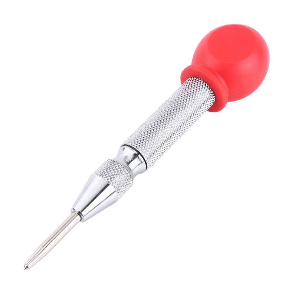 

Automatic Center Punch With HSS Tip Protective Cap MetalWorking Punching Marking Tool Gold/Silver Color Optional